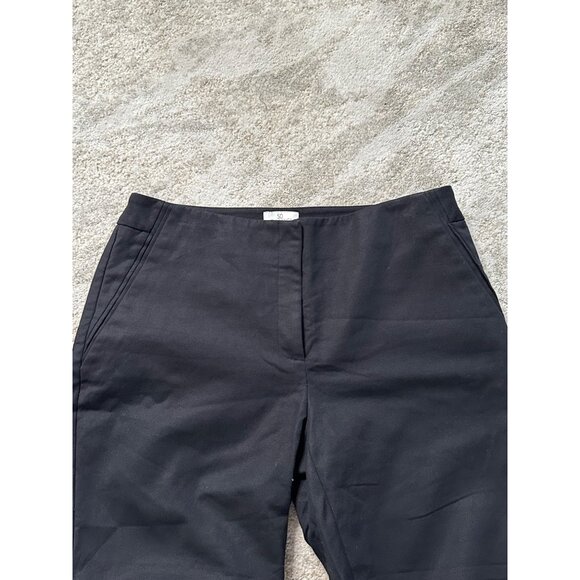 So Slimming By Chico's Dress Cuffed Capris Stretch Pants Black Size 0.5 US 6 - Picture 3 of 6